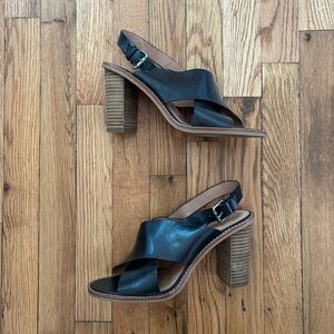 Madewell The Ruthie Leather Slingback “Black” US WM 8.5